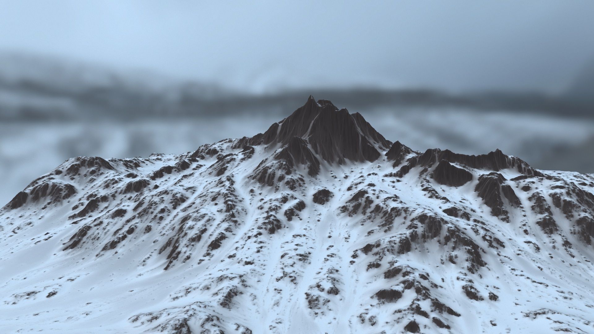 Snow Mountain 3D model_7