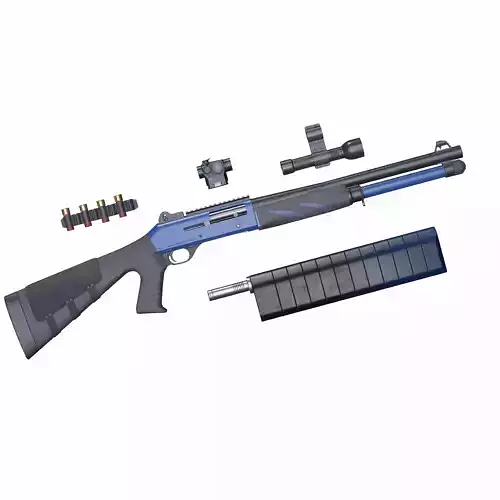 Benelli m4 S90 super Low-poly 3D model
