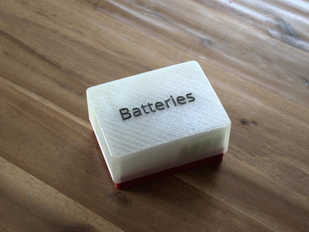 Storage box for electric batteries 3D print model_1
