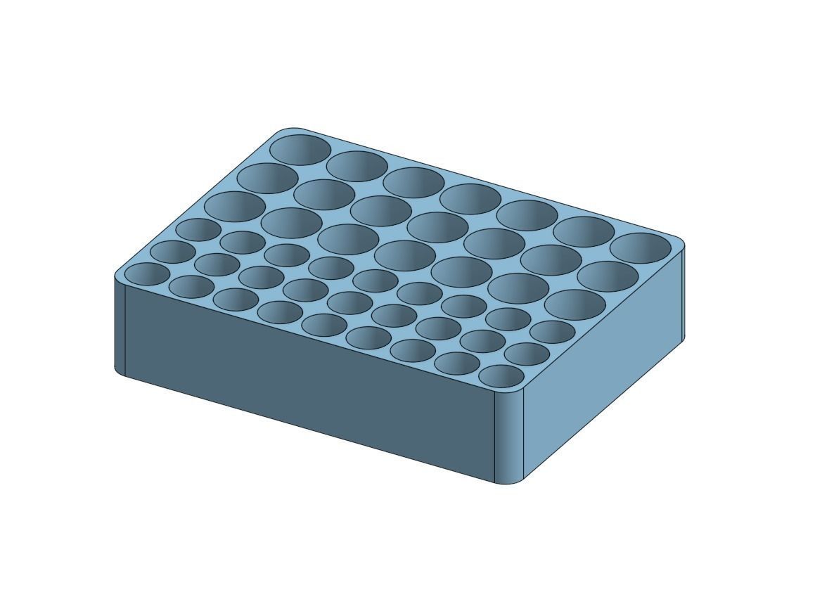 Storage box for electric batteries 3D print model_2