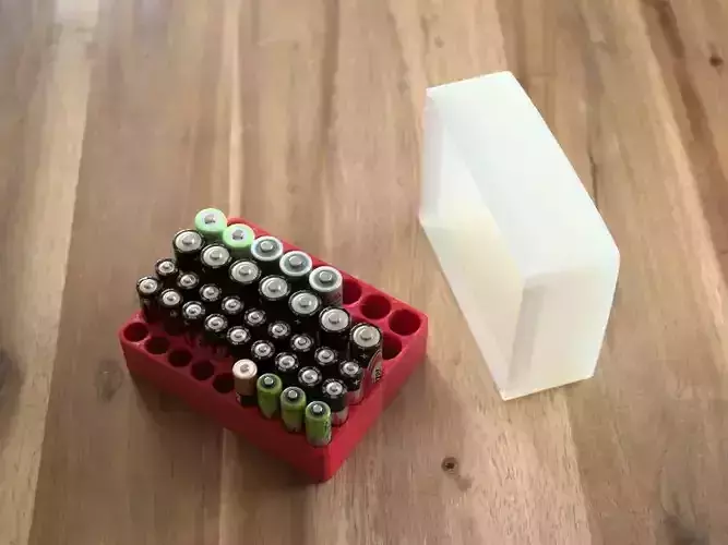 Storage box for electric batteries 3D print model