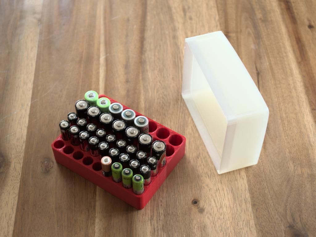 Storage box for electric batteries