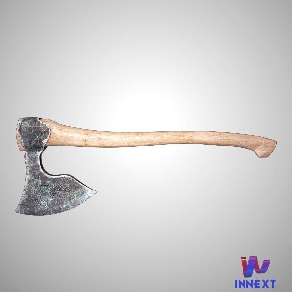 Viking Axe 3D model_3
