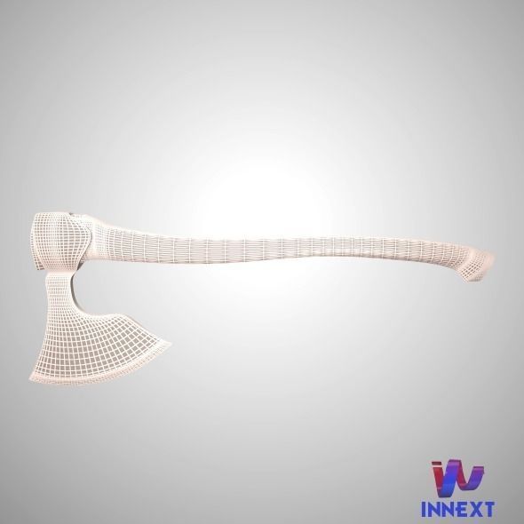 Viking Axe 3D model_4