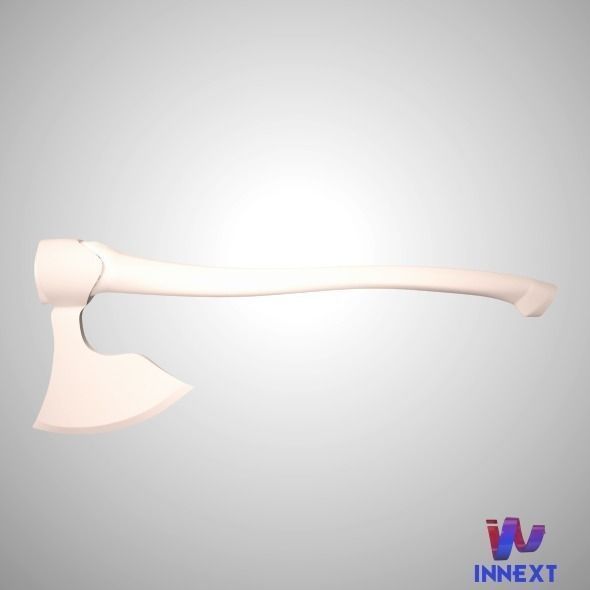Viking Axe 3D model_2