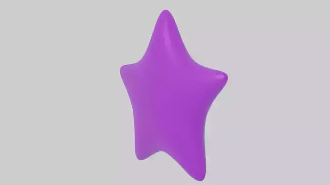 Cartoon star purple