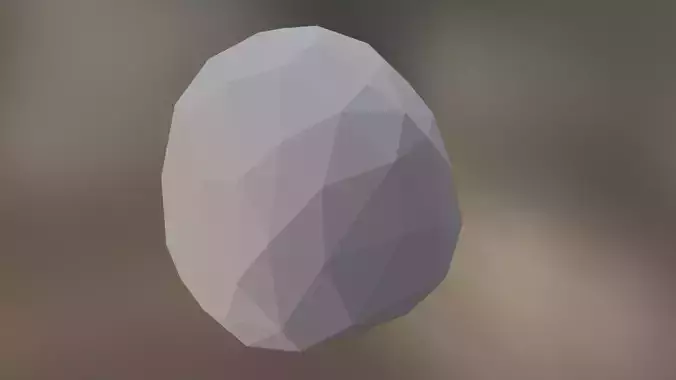 Low Poly Rock 1 egg Free low-poly 3D model