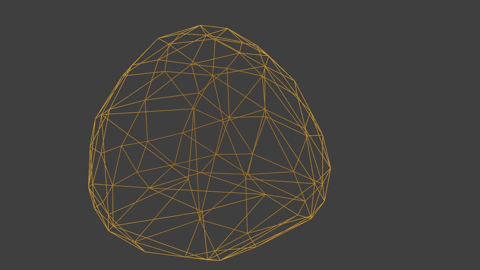 Low Poly Rock 1 egg Free low-poly 3D model_7