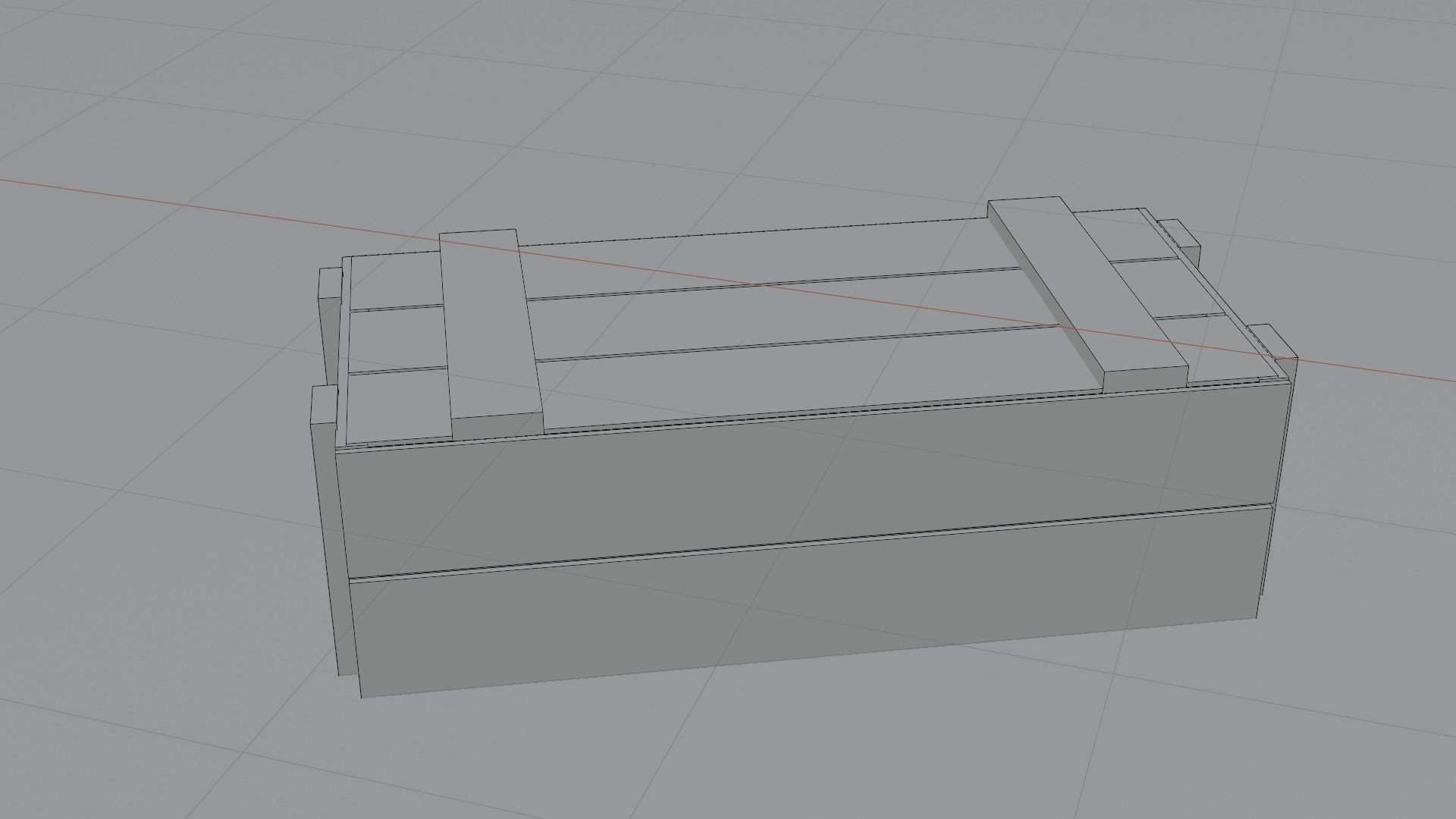  Set of 14 wooden boxes low poly game ready Free low-poly 3D model_21