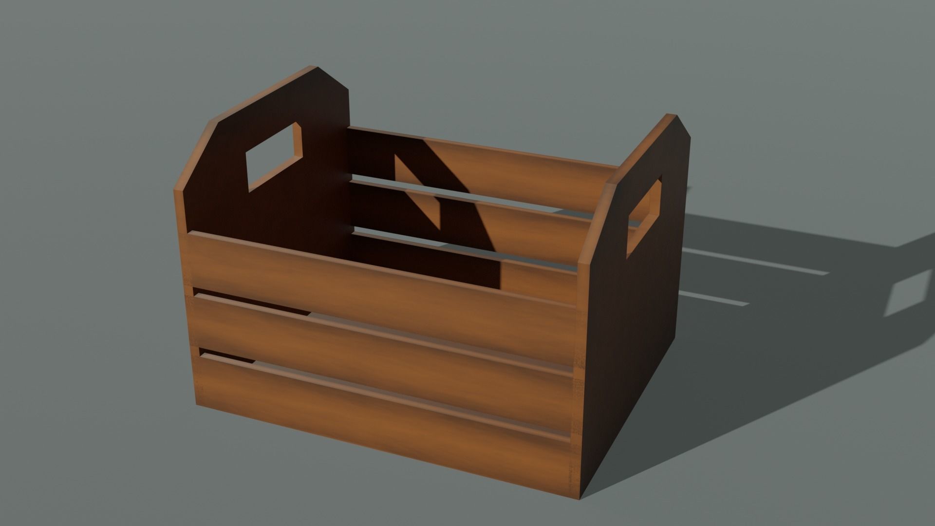  Set of 14 wooden boxes low poly game ready Free low-poly 3D model_12