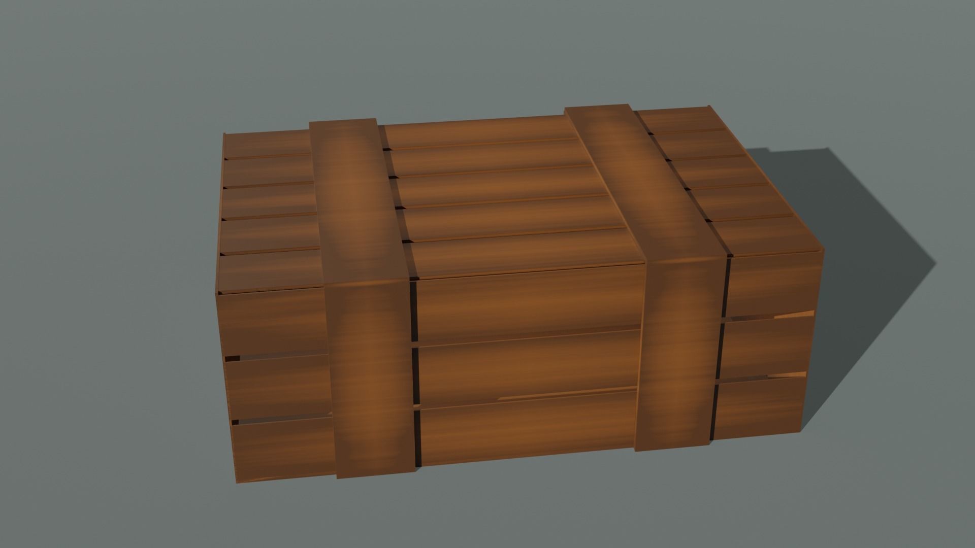  Set of 14 wooden boxes low poly game ready Free low-poly 3D model_22