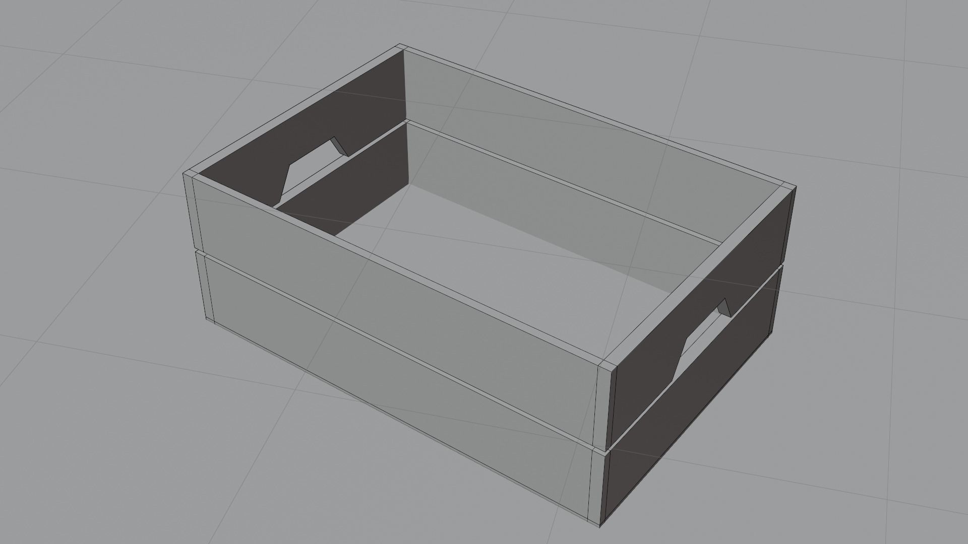  Set of 14 wooden boxes low poly game ready Free low-poly 3D model_7