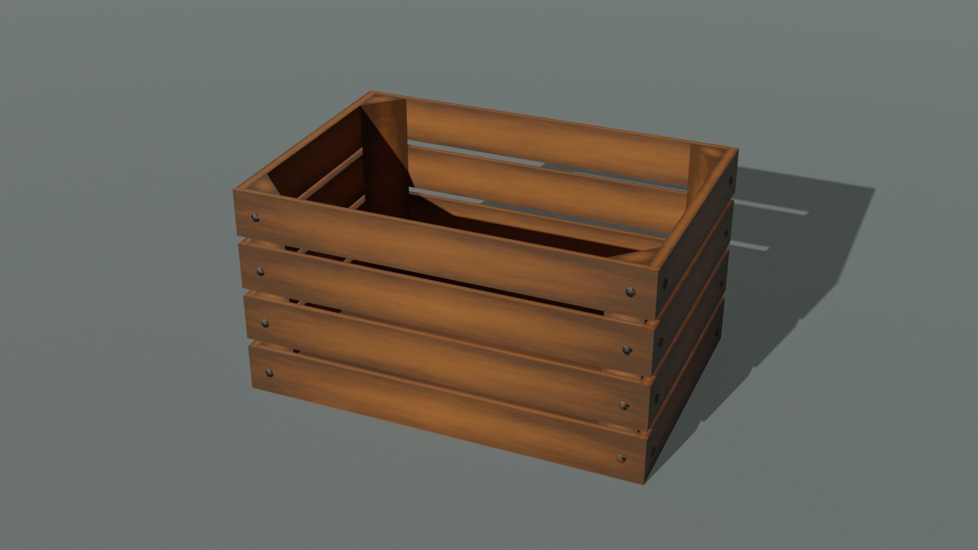  Set of 14 wooden boxes low poly game ready Free low-poly 3D model_14