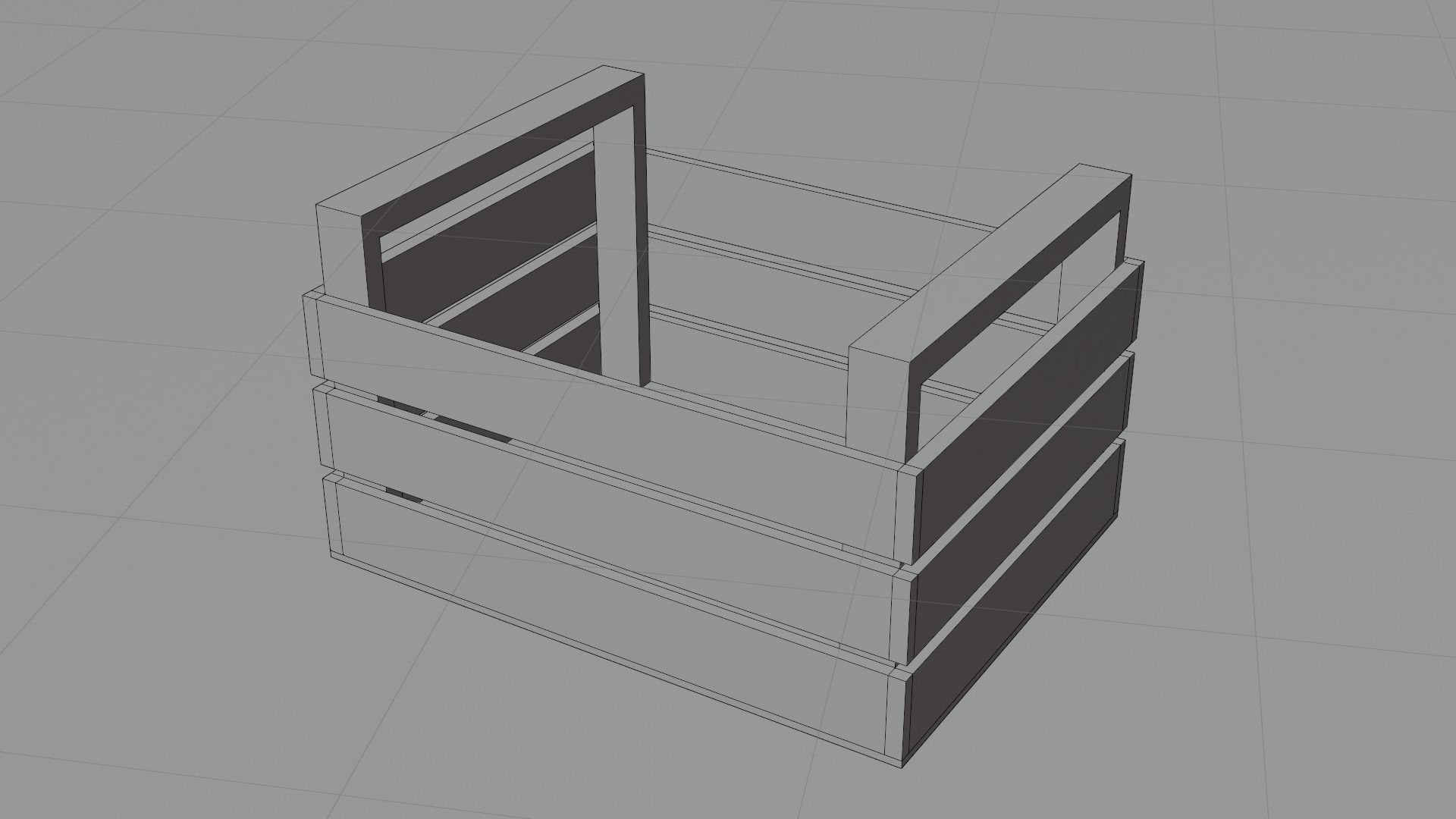  Set of 14 wooden boxes low poly game ready Free low-poly 3D model_11