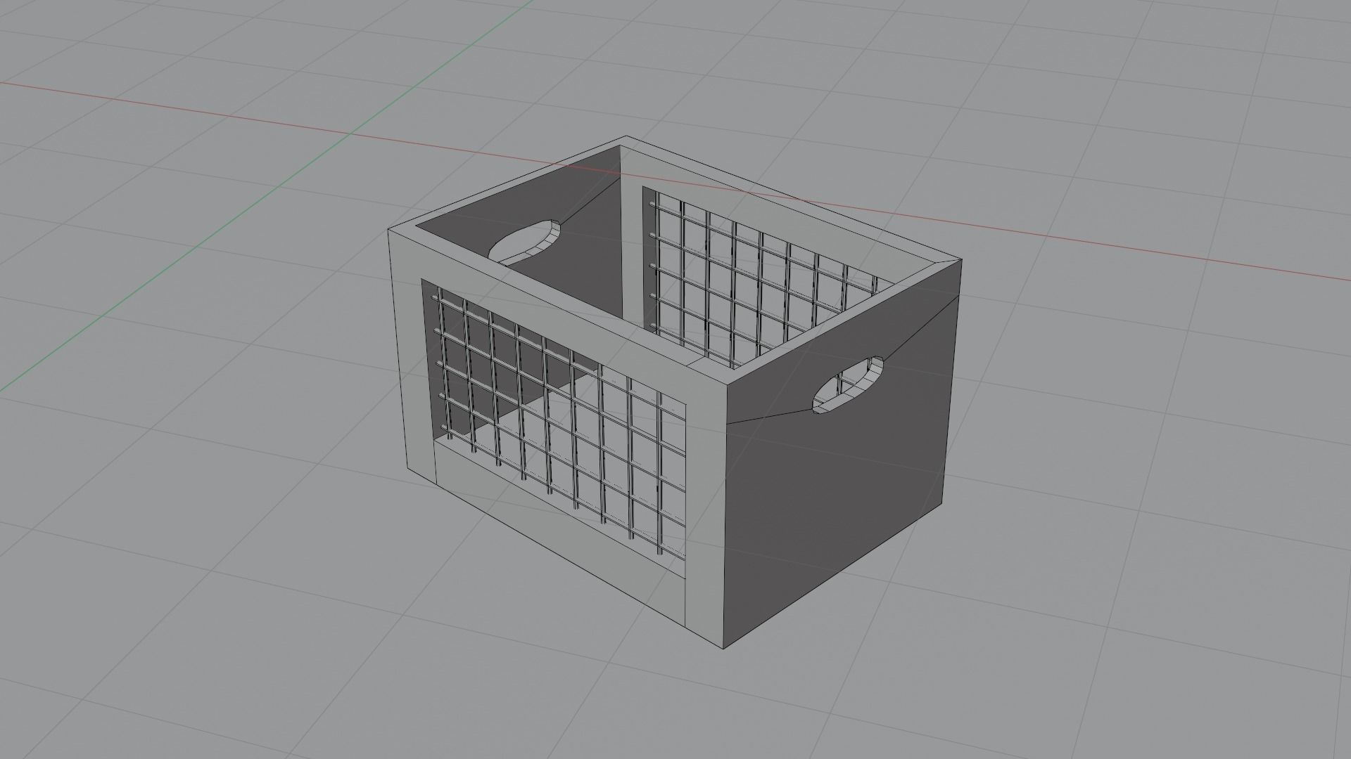  Set of 14 wooden boxes low poly game ready Free low-poly 3D model_3