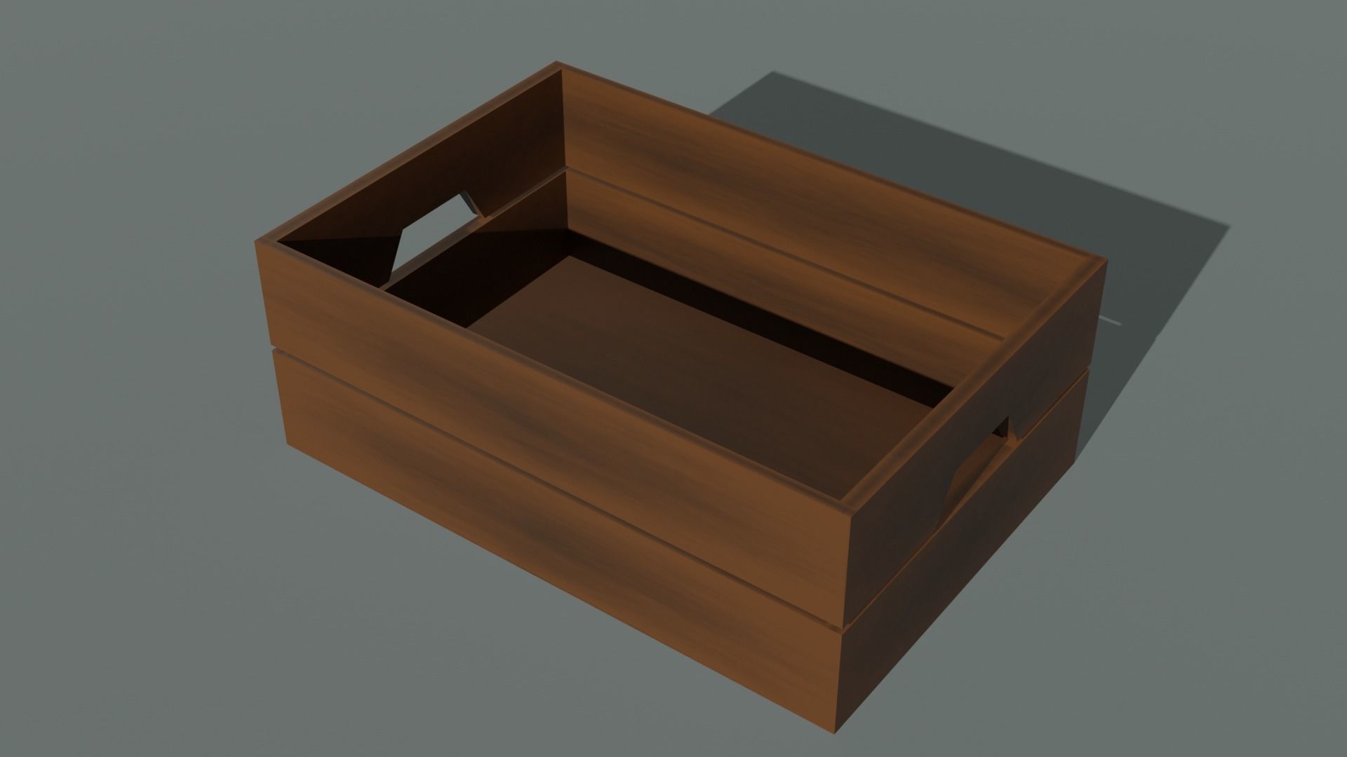  Set of 14 wooden boxes low poly game ready Free low-poly 3D model_6