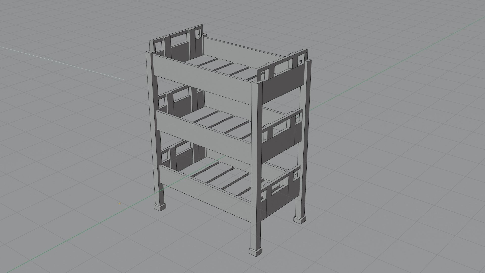  Set of 14 wooden boxes low poly game ready Free low-poly 3D model_27