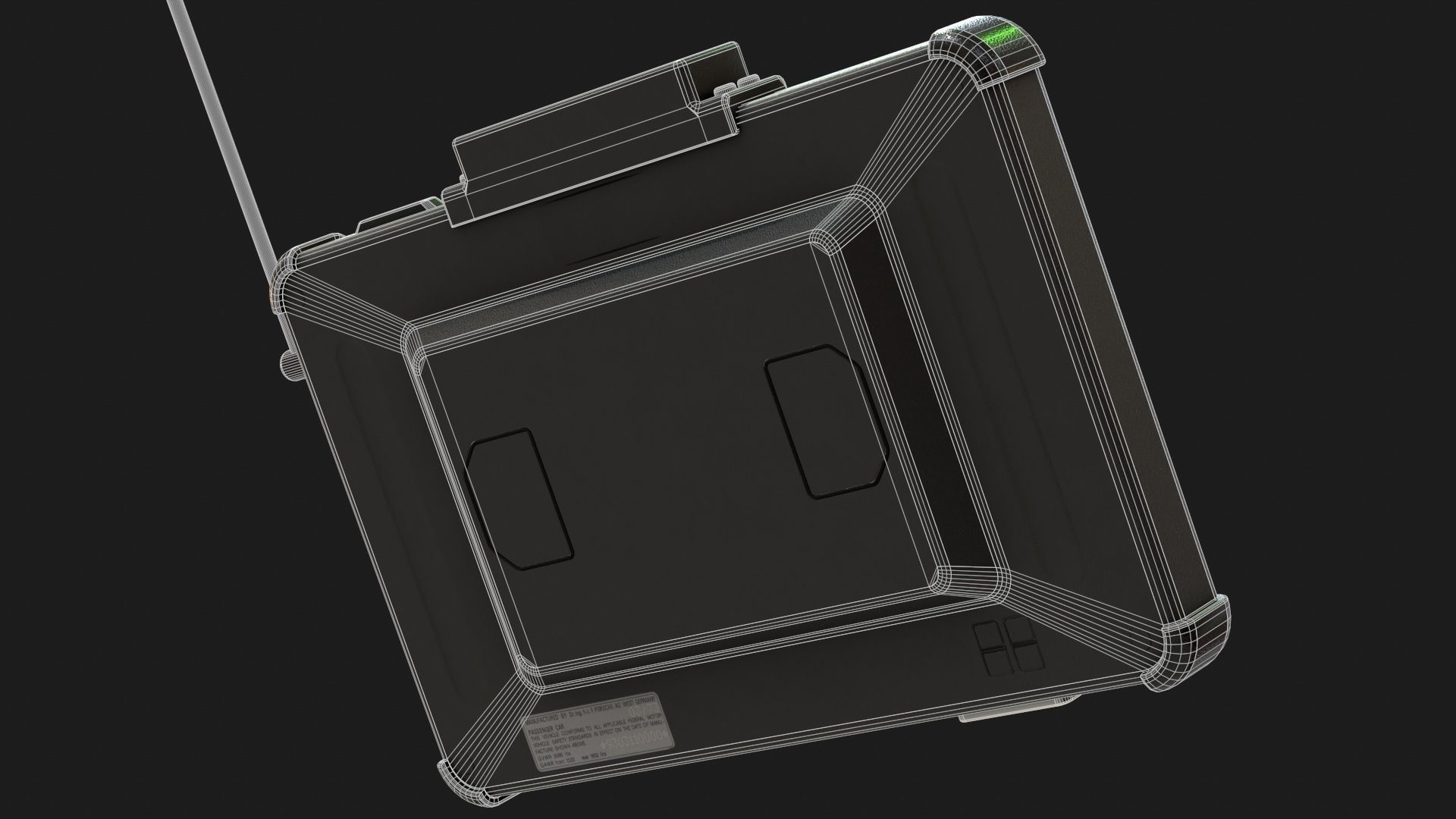 Military Tablet PC Console Low-poly 3D model_24