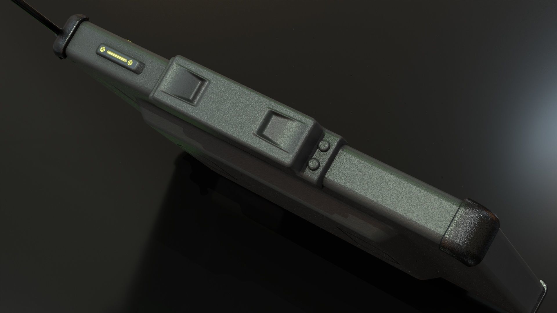 Military Tablet PC Console Low-poly 3D model_5