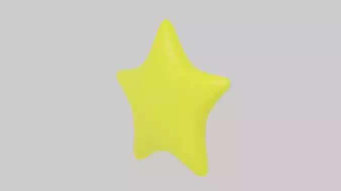 Cartoon star yellow