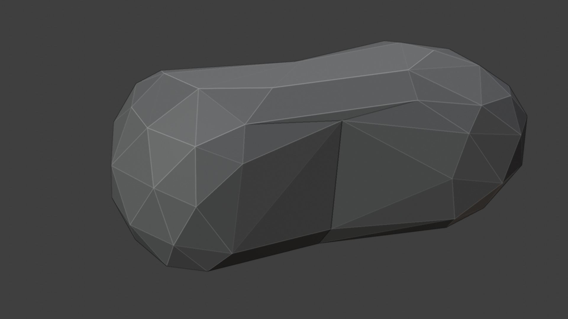 Low Poly Rock 2 polygonal Free low-poly 3D model_1