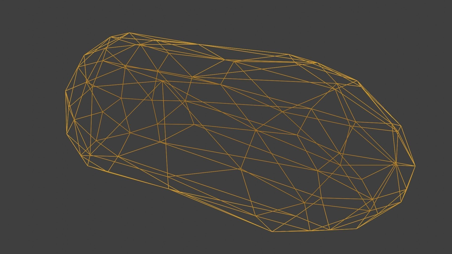 Low Poly Rock 2 polygonal Free low-poly 3D model_6