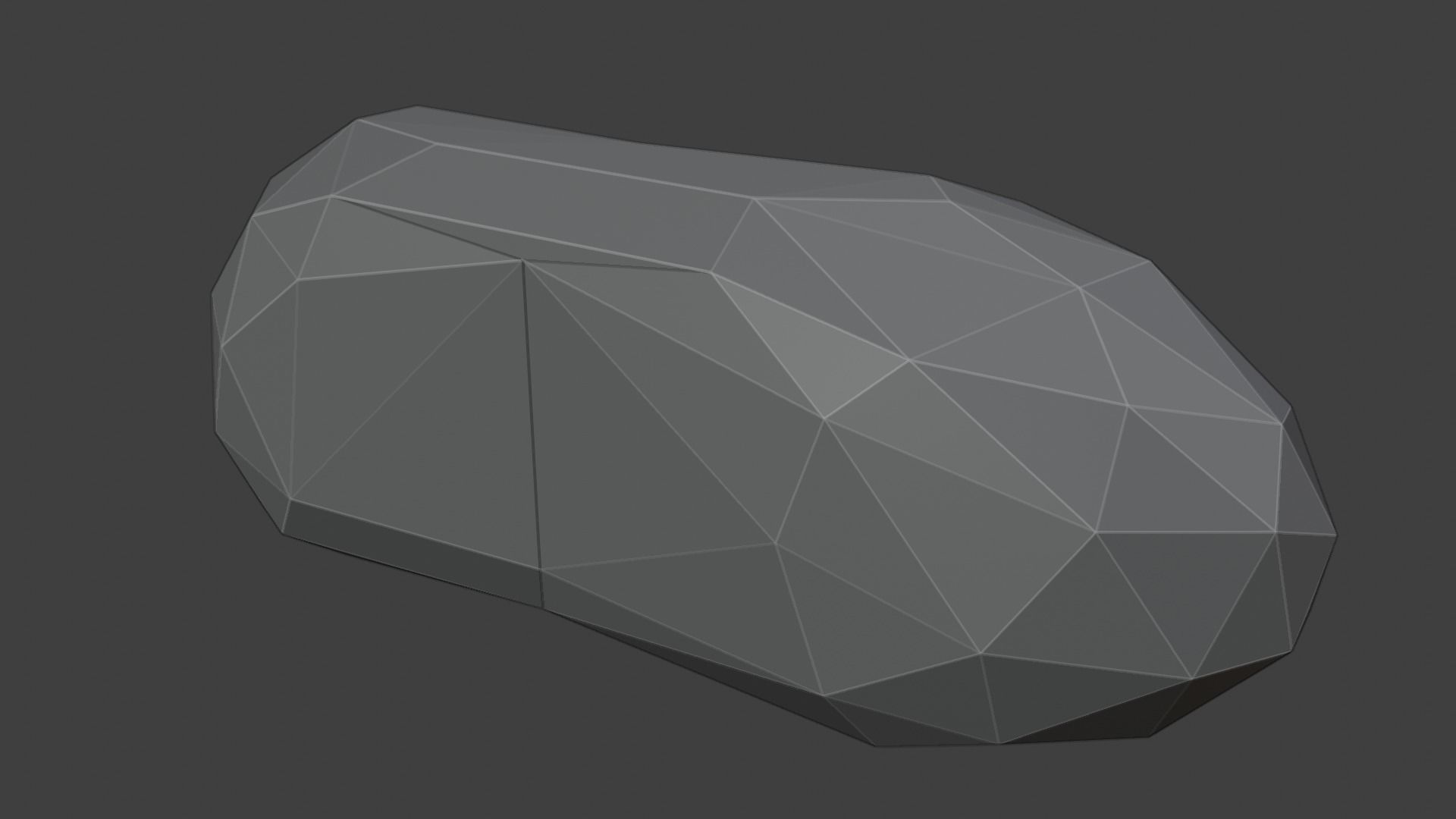 Low Poly Rock 2 polygonal Free low-poly 3D model_2