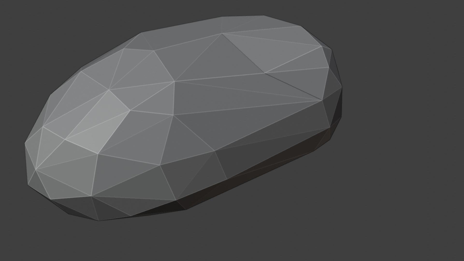 Low Poly Rock 2 polygonal Free low-poly 3D model_3