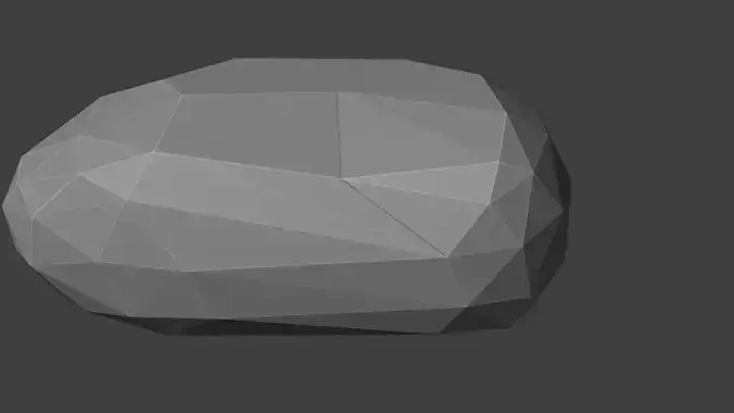 Low Poly Rock 2 polygonal Free low-poly 3D model