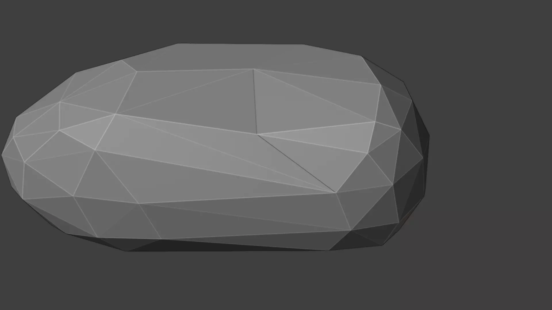 Low Poly Rock 2 polygonal Free low-poly 3D model_0