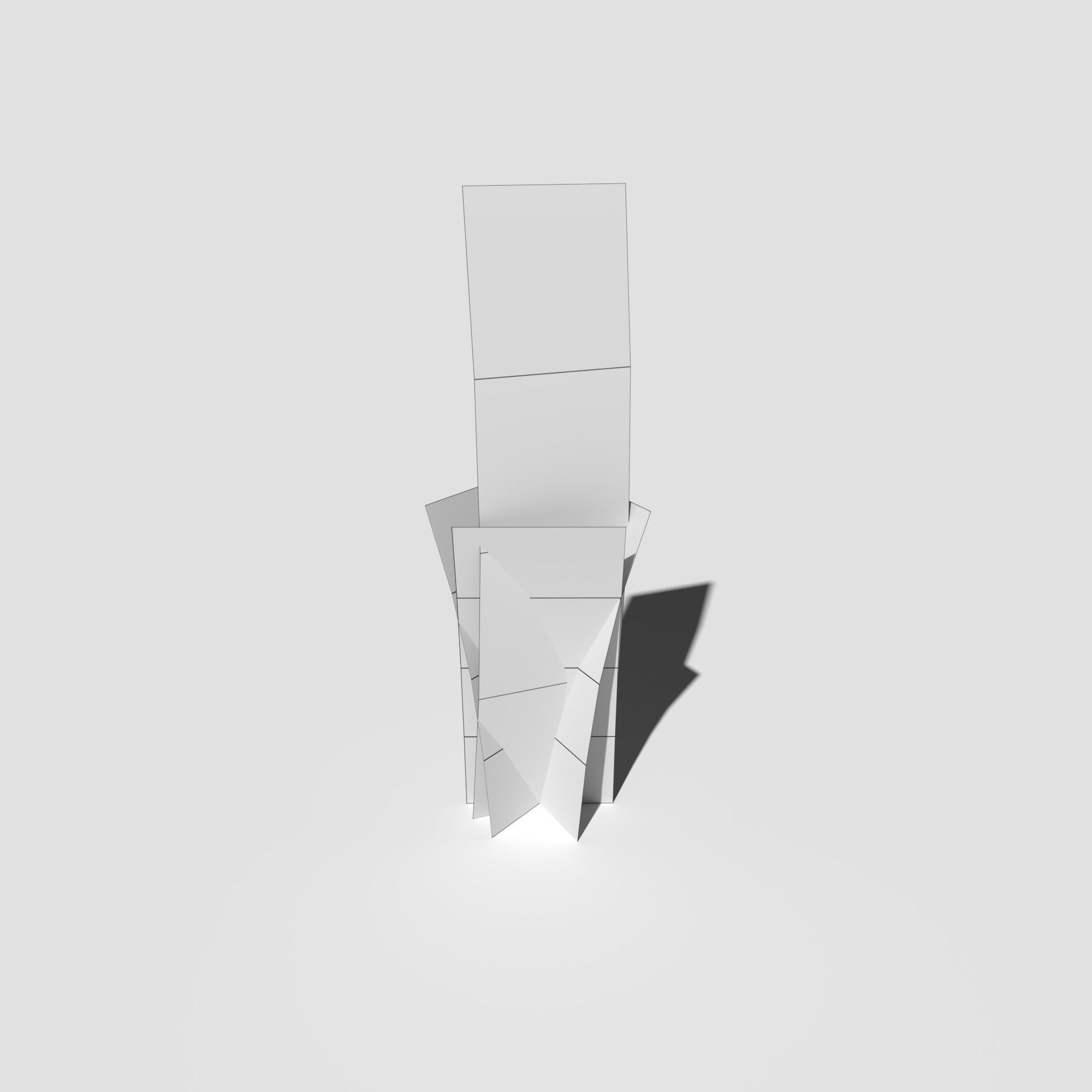 Low Poly Bent Grass Pack Low-poly 3D model_25