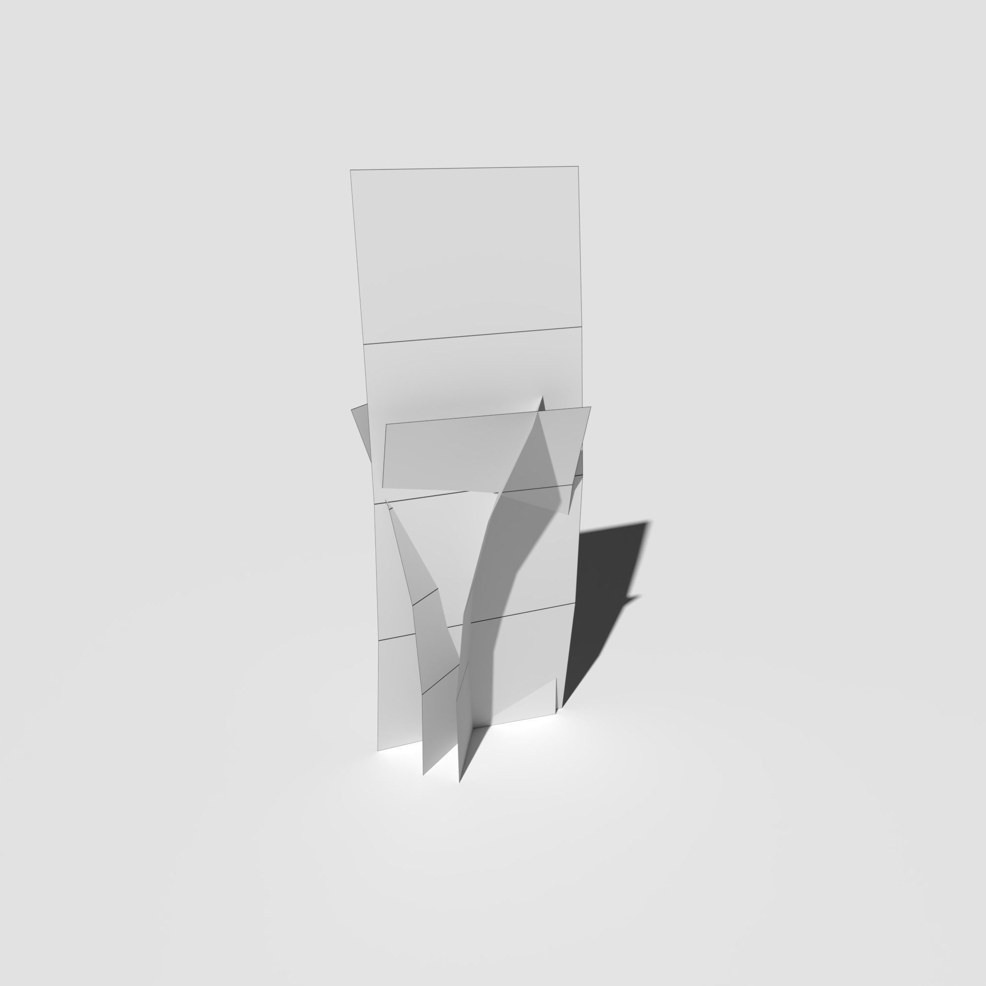 Low Poly Bent Grass Pack Low-poly 3D model_29