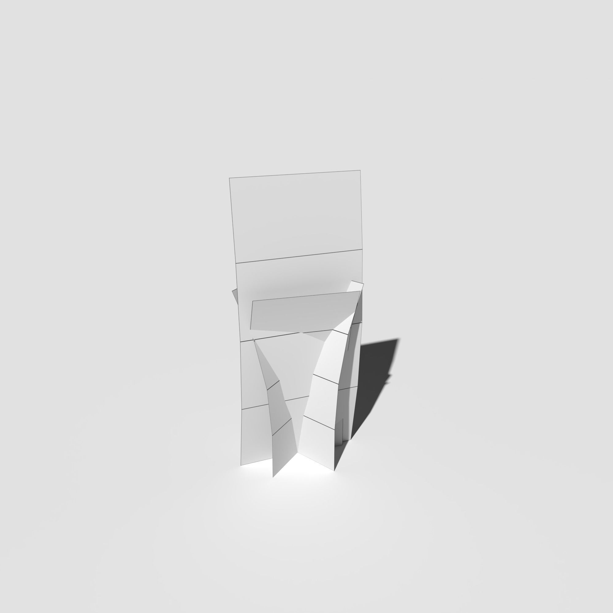 Low Poly Bent Grass Pack Low-poly 3D model_27