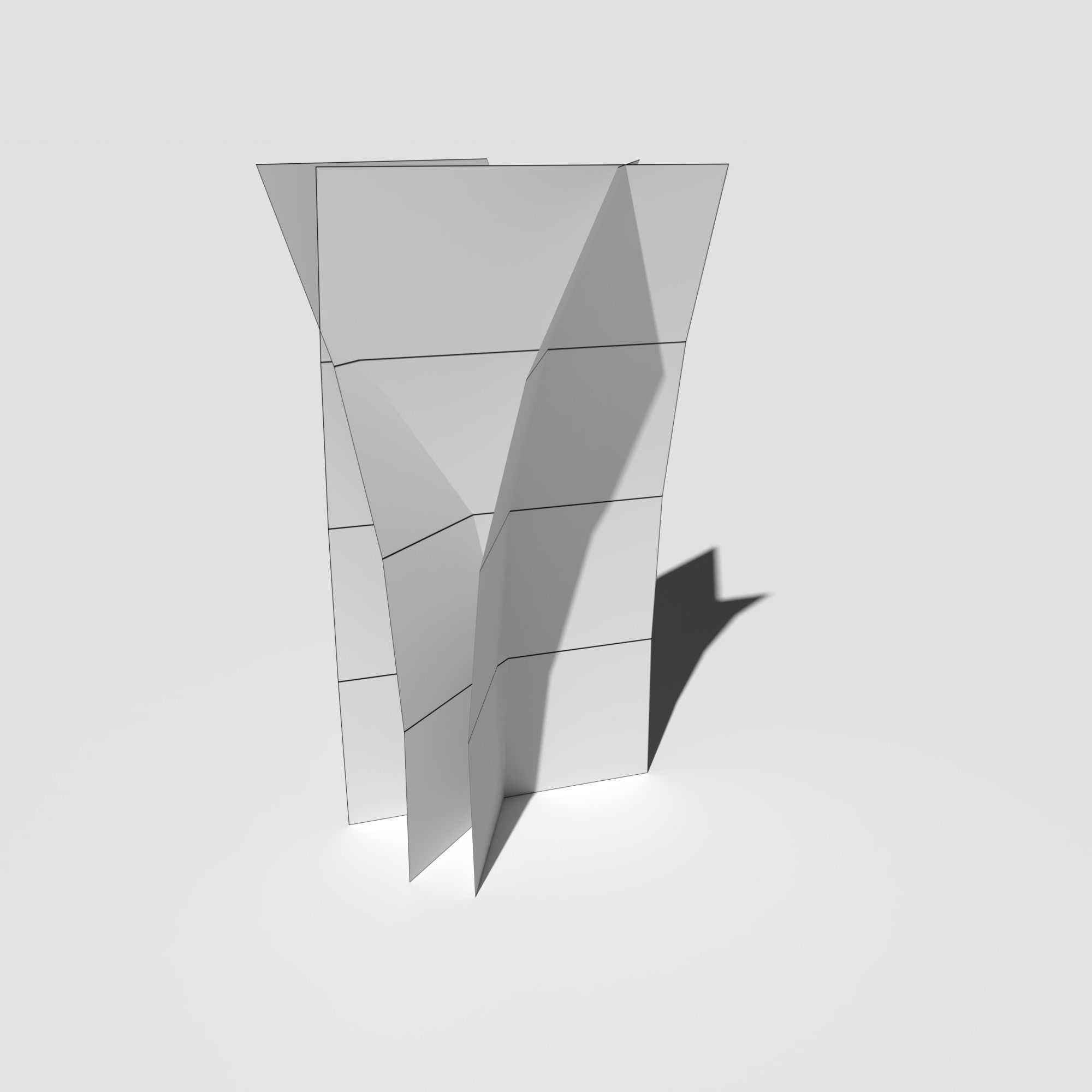 Low Poly Bent Grass Pack Low-poly 3D model_15