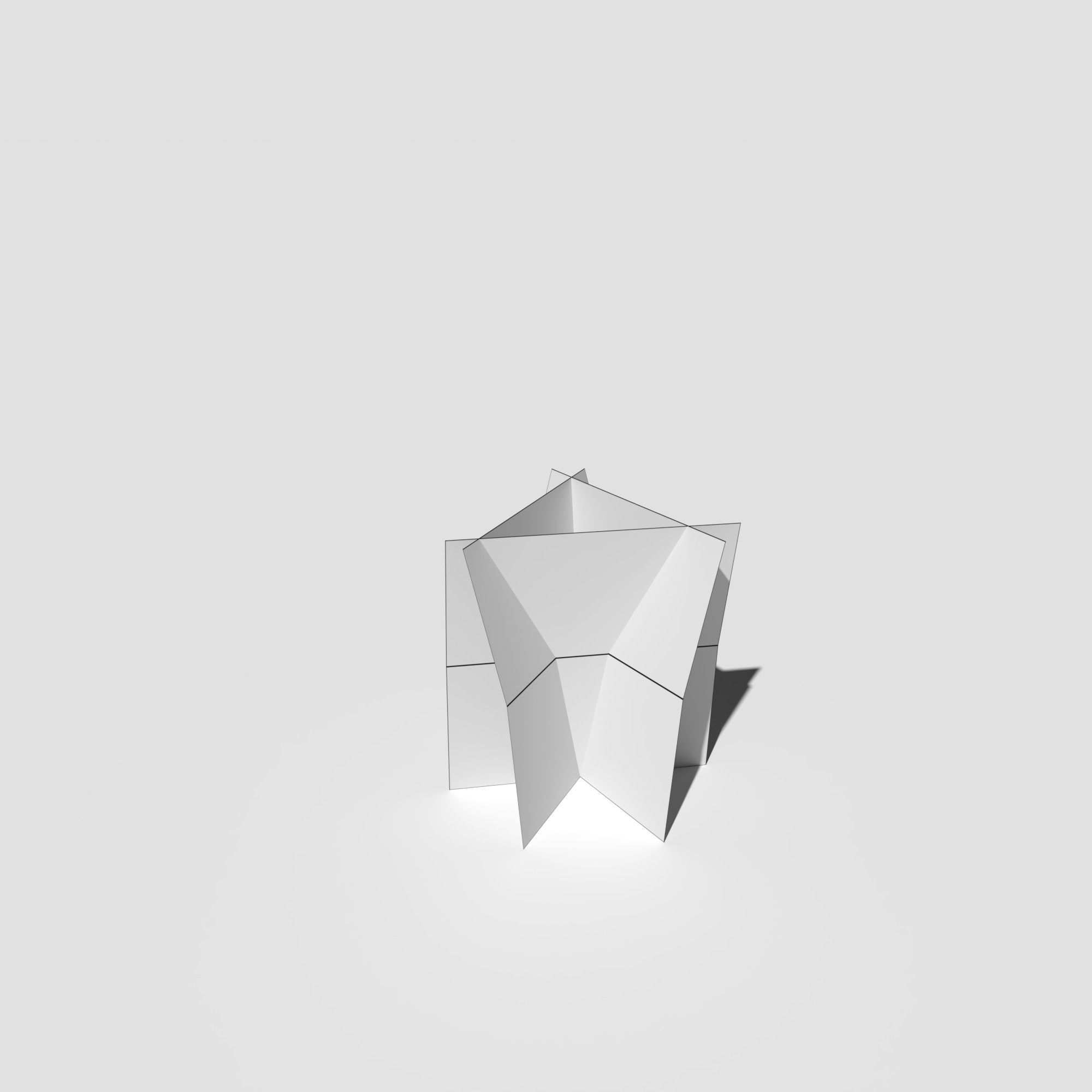 Low Poly Bent Grass Pack Low-poly 3D model_19