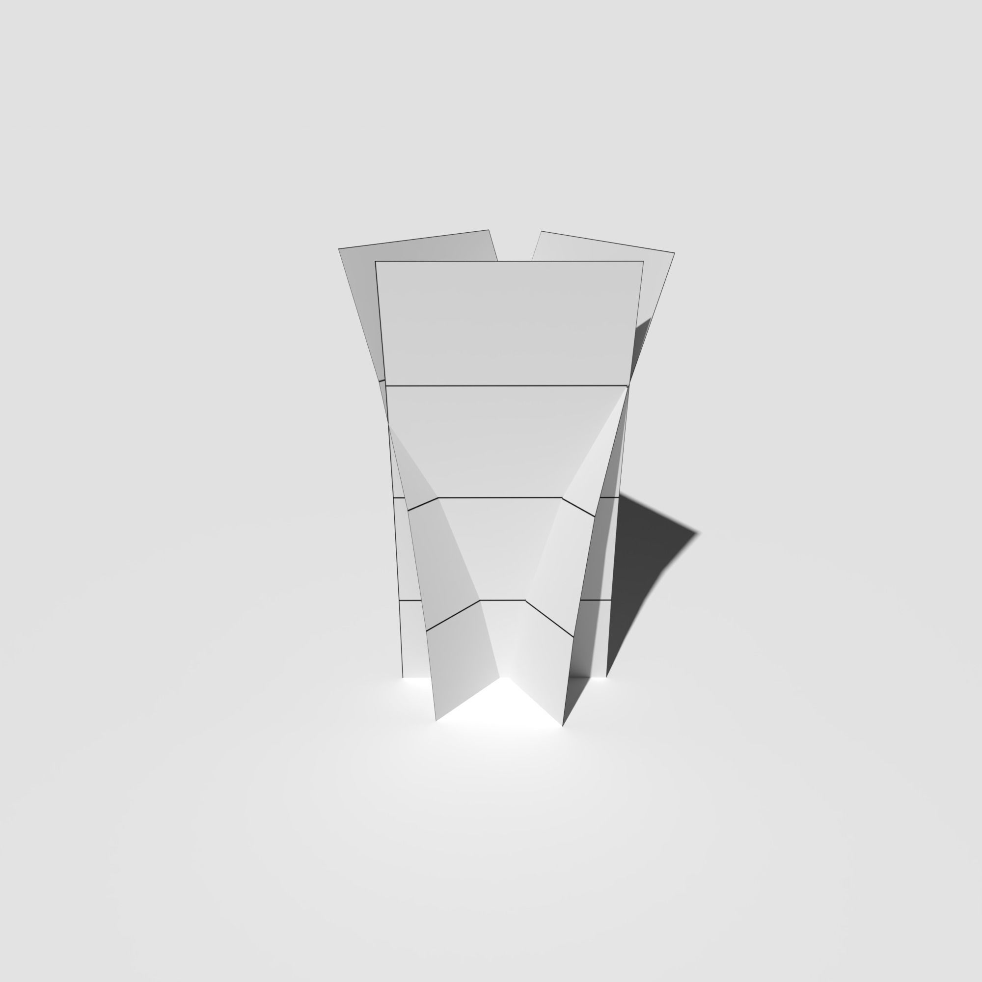 Low Poly Bent Grass Pack Low-poly 3D model_11