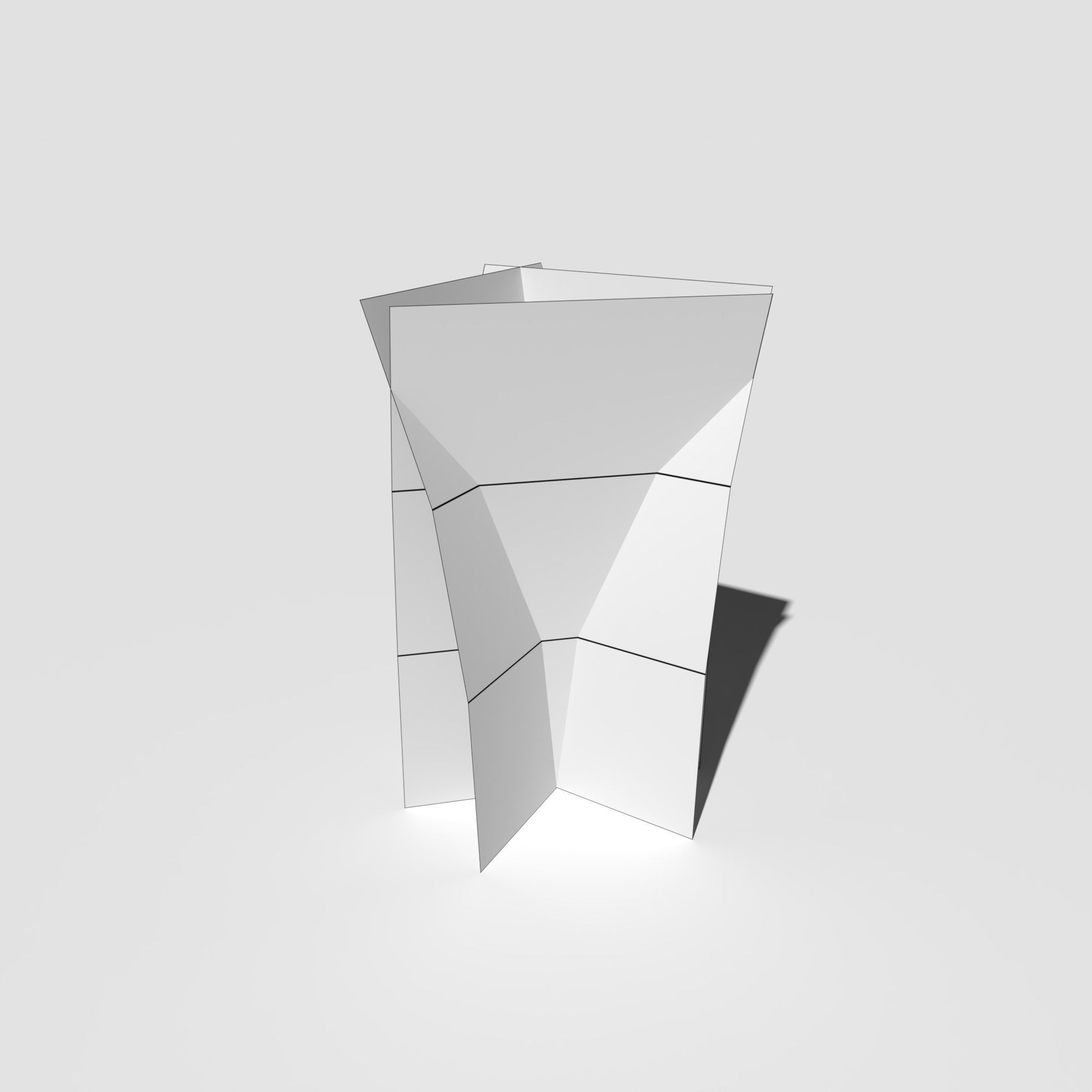 Low Poly Bent Grass Pack Low-poly 3D model_17