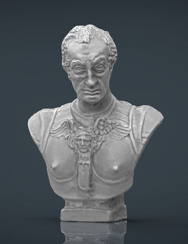 ROMAN BUST 1 Low-poly 3D model