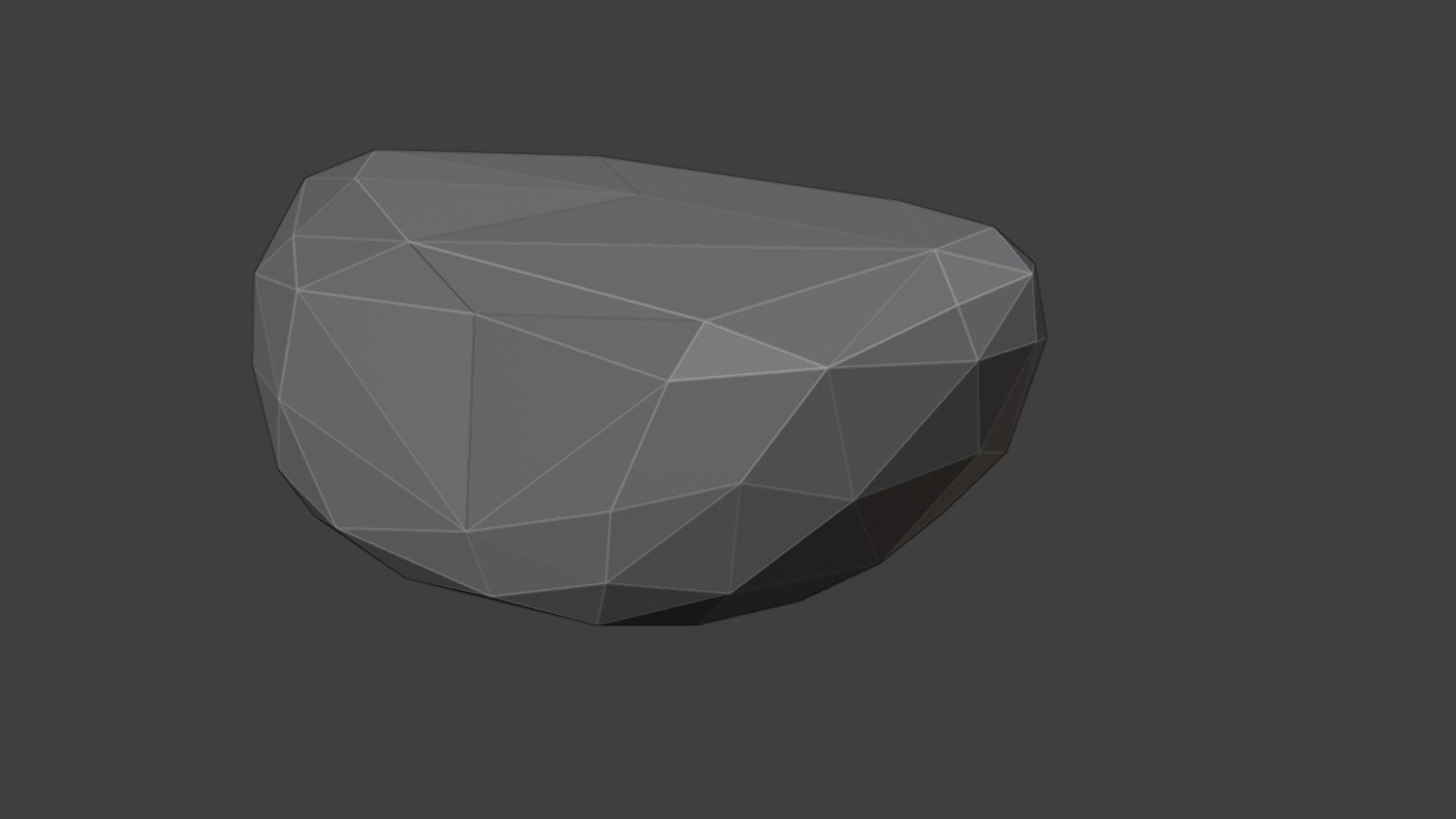 Low Poly Rock 4 polygonal Free low-poly 3D model_3