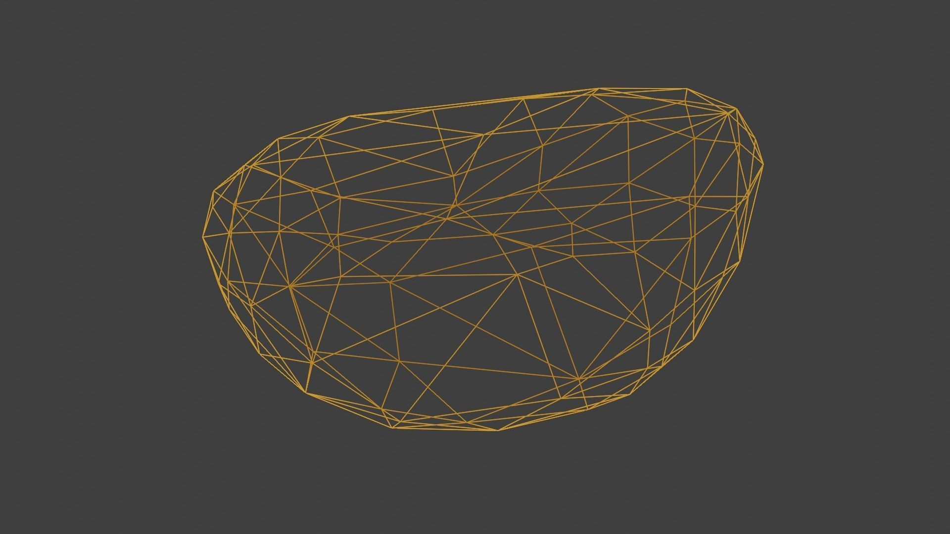 Low Poly Rock 4 polygonal Free low-poly 3D model_6