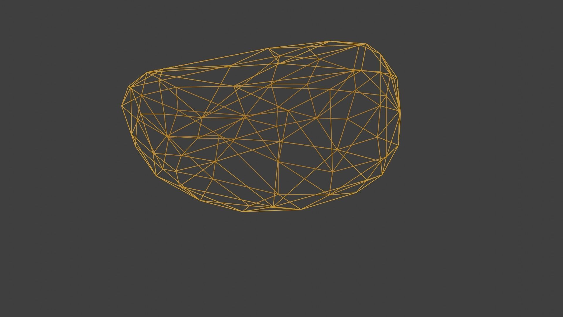 Low Poly Rock 4 polygonal Free low-poly 3D model_4