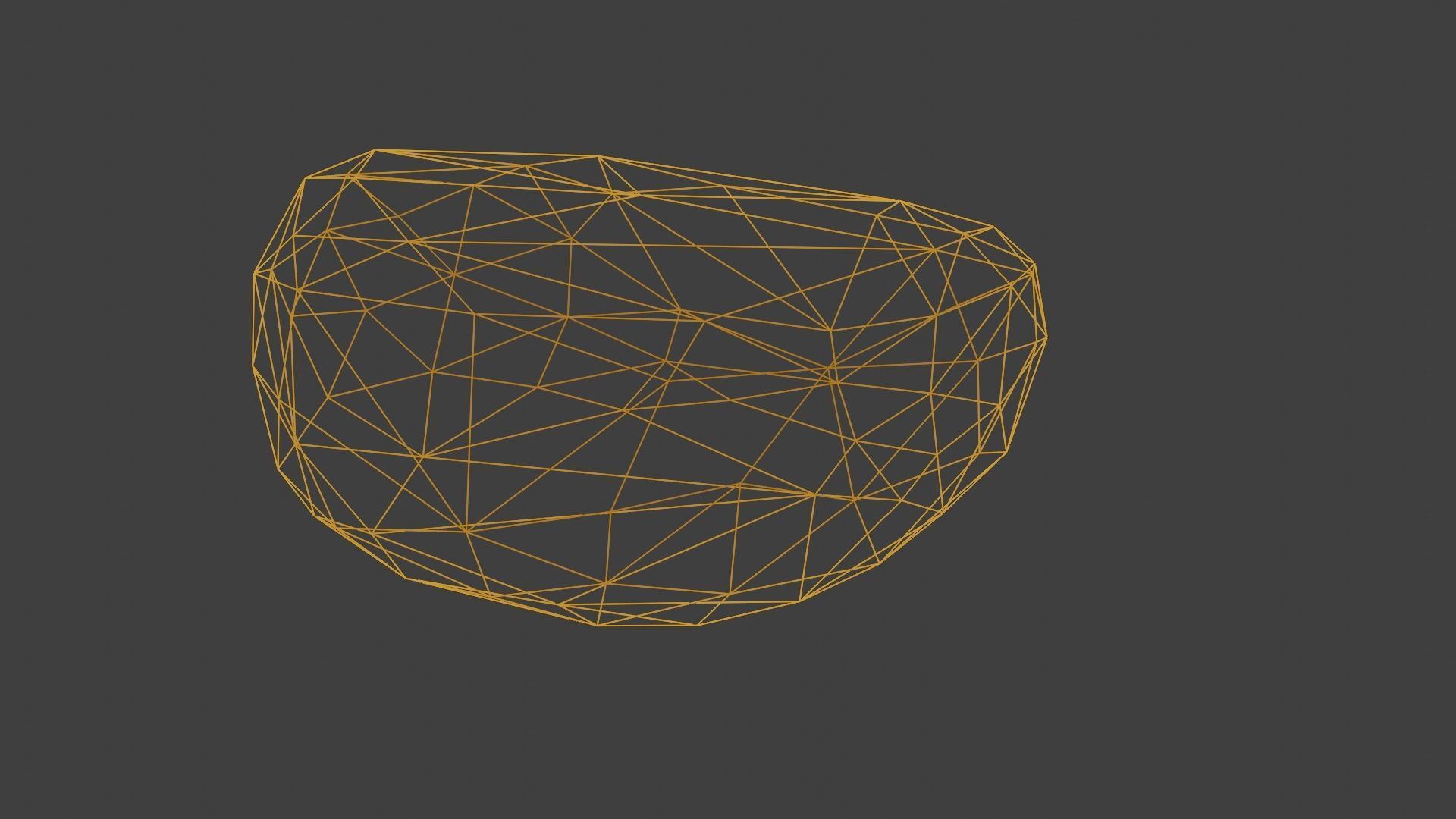 Low Poly Rock 4 polygonal Free low-poly 3D model_7