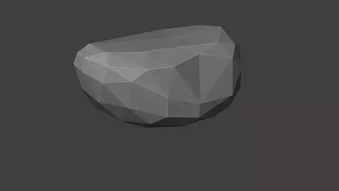 Low Poly Rock 4 polygonal Free low-poly 3D model