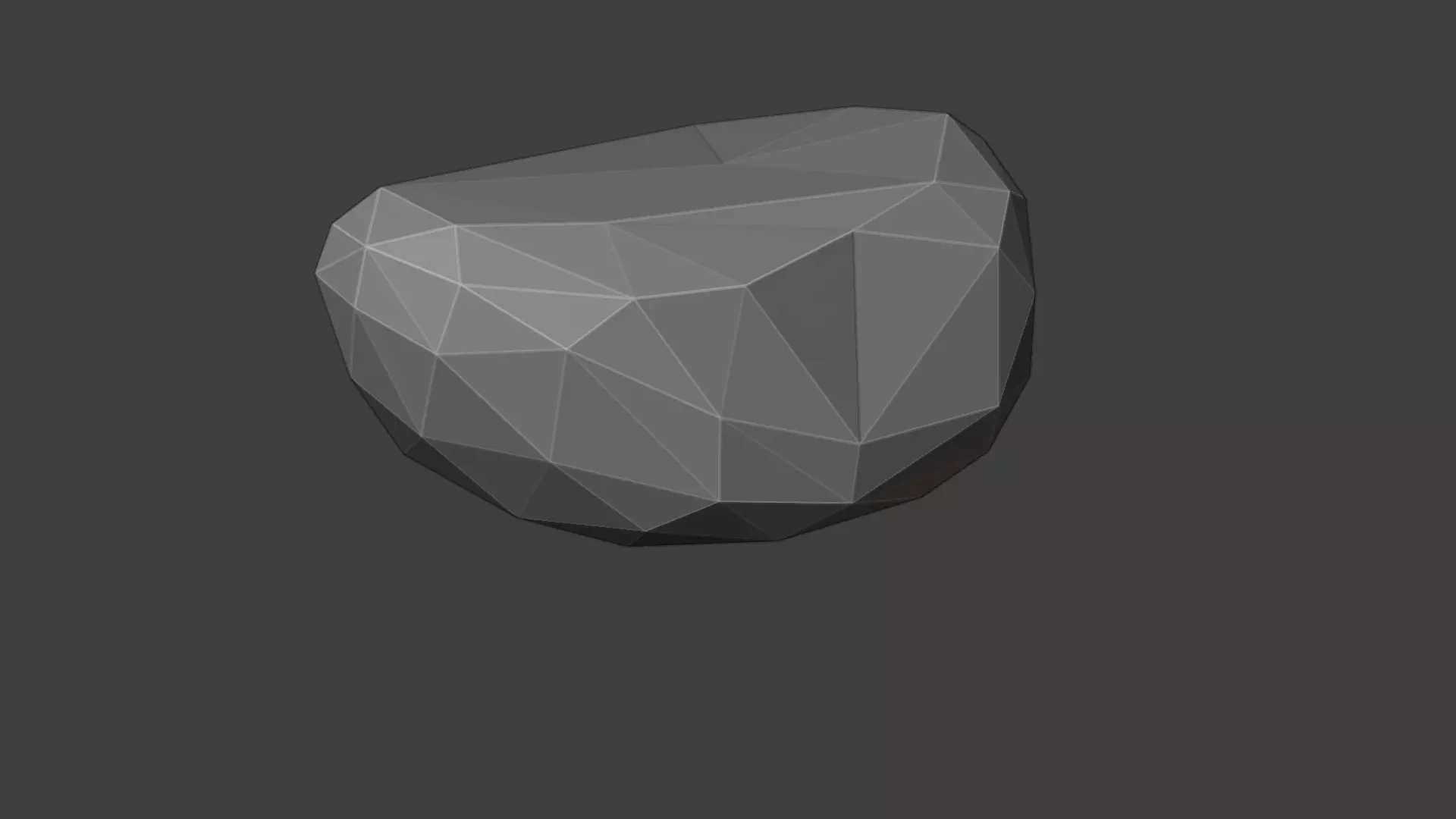 Low Poly Rock 4 polygonal Free low-poly 3D model_0