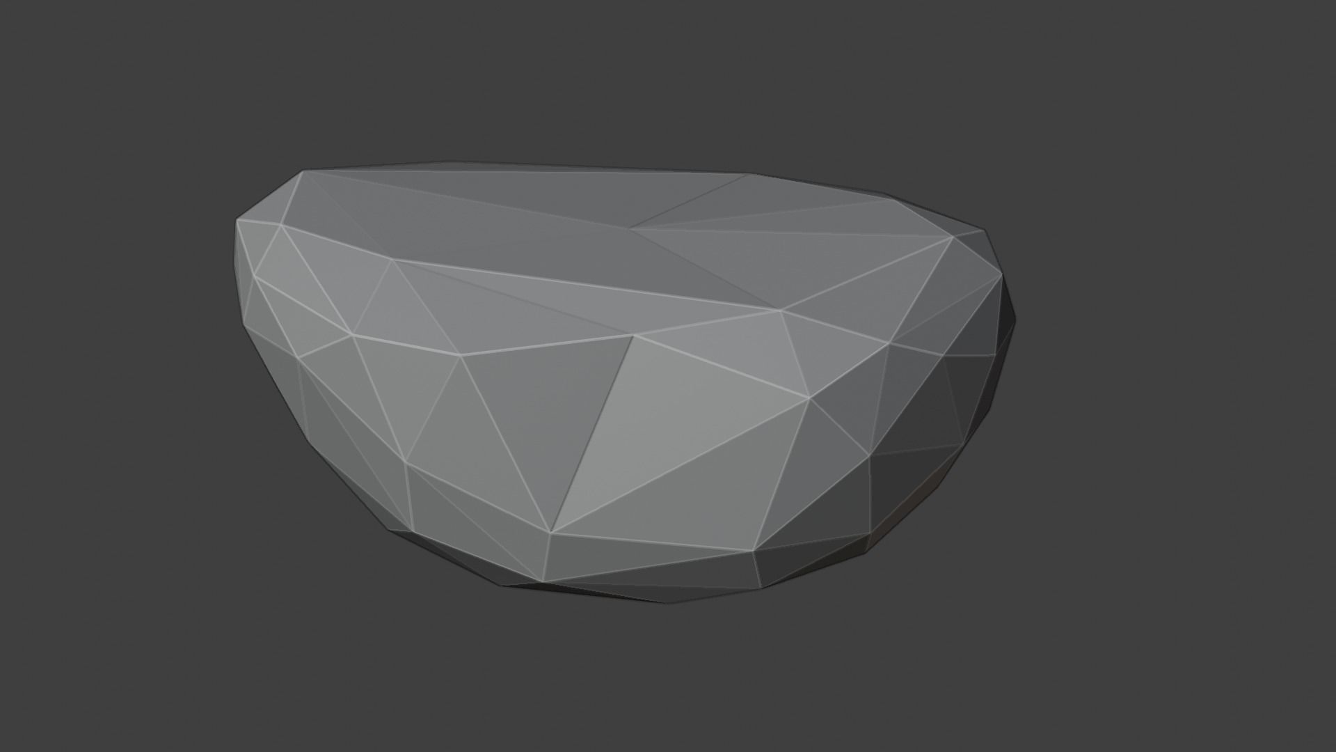 Low Poly Rock 4 polygonal Free low-poly 3D model_1