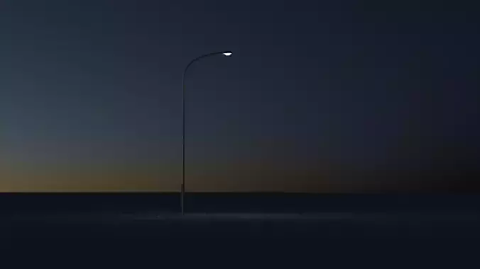 Simple Street Light Free 3D model