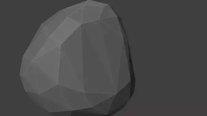 Low Poly Rock 7 egg Free low-poly 3D model
