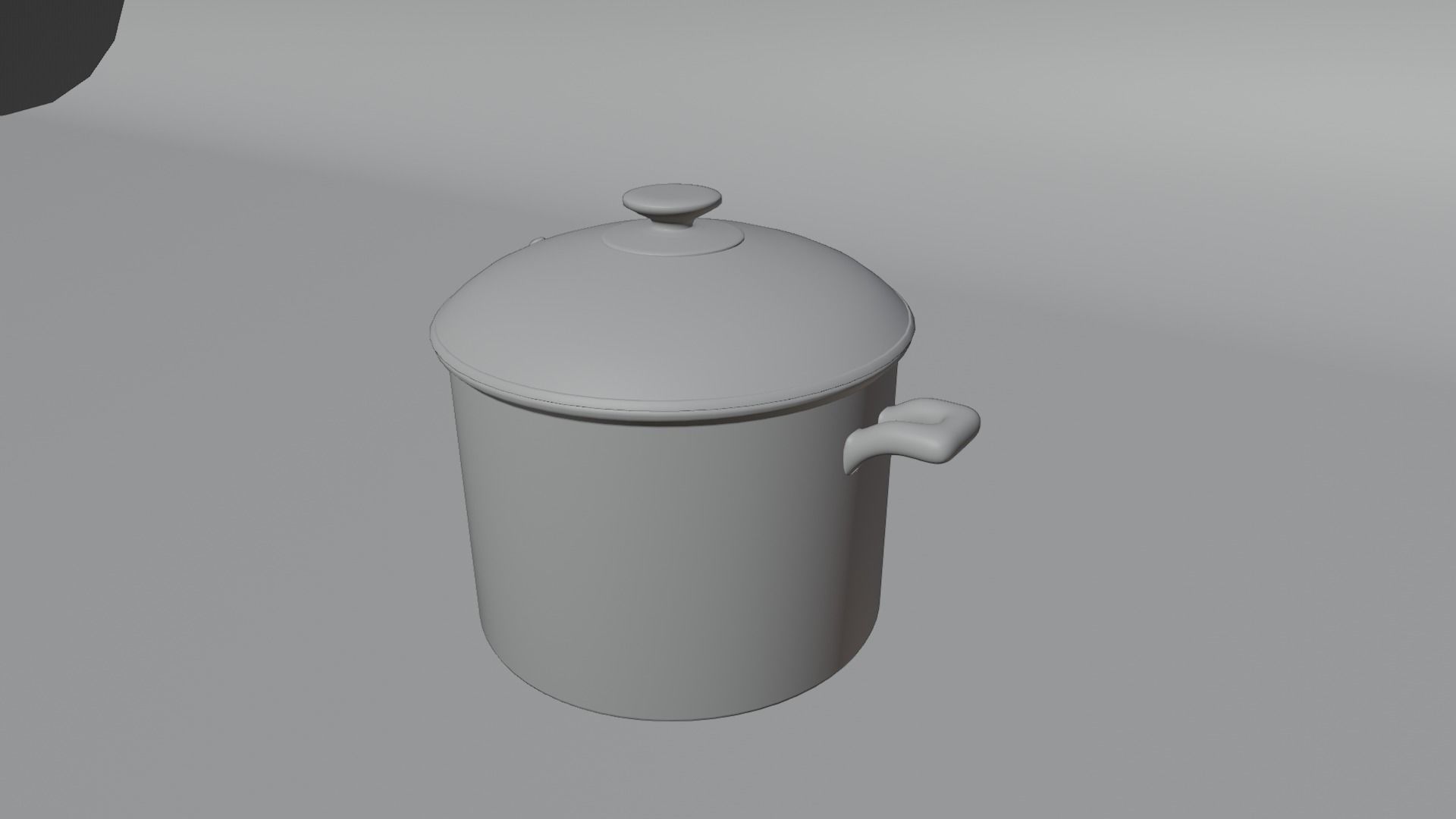 Cooking pot Low-poly 3D model_10