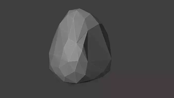 Low Poly Rock 9 Free 3D model