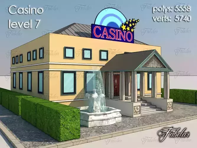 Casino Level Low-poly 3D model